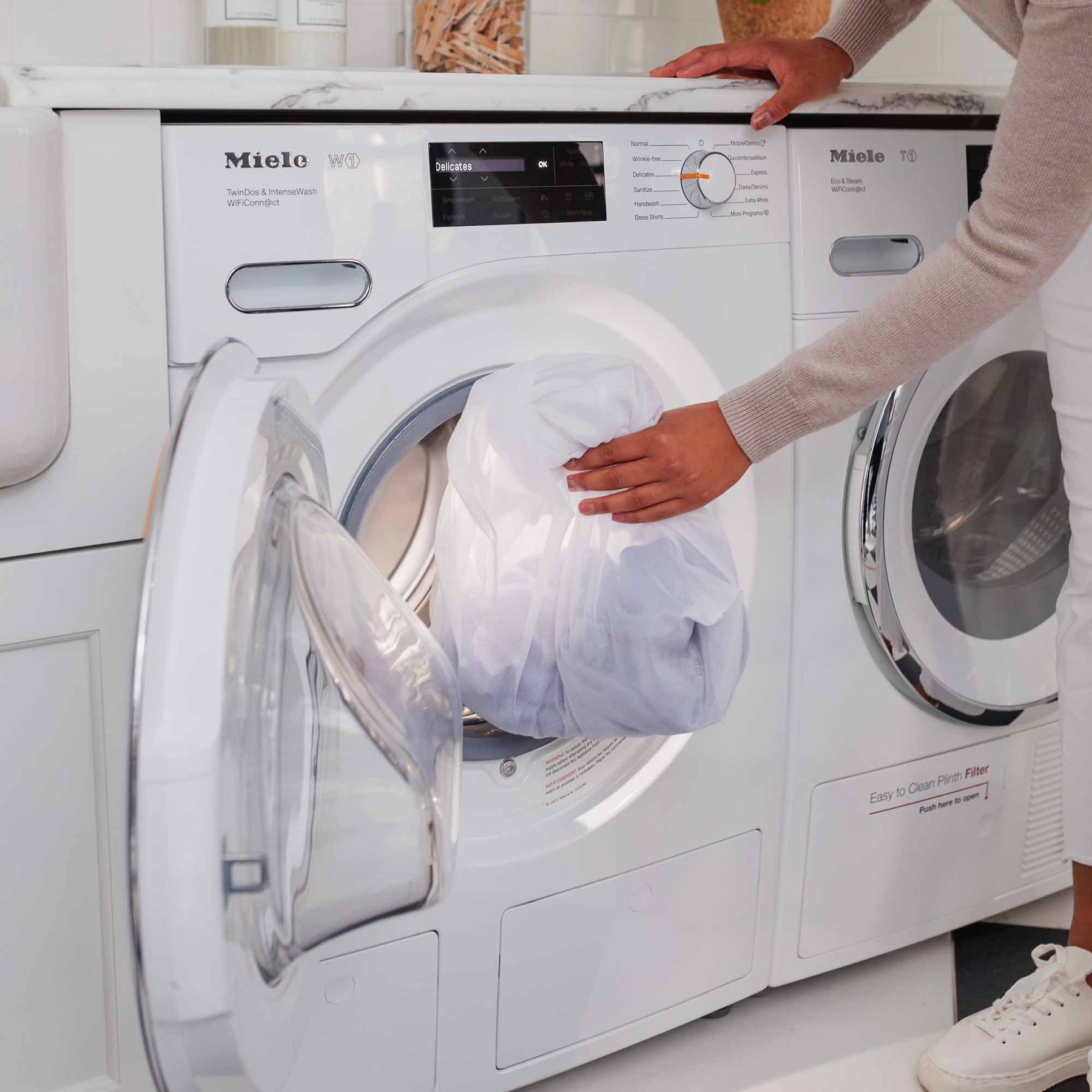 WREESH Fine Mesh Laundry Bag Machine Washable Anti-deformation Underwear  Care Wash Bag 